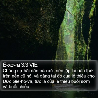 Ê-xơ-ra 3:3 VIE Bible Verse Image