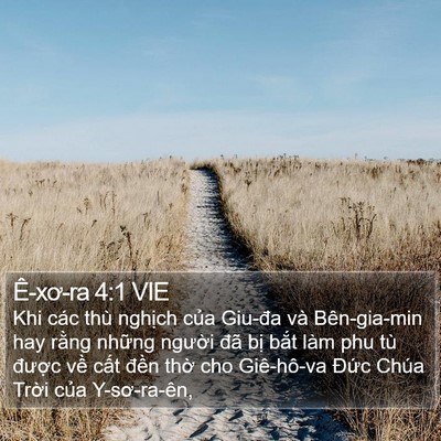 Ê-xơ-ra 4:1 VIE Bible Verse Image