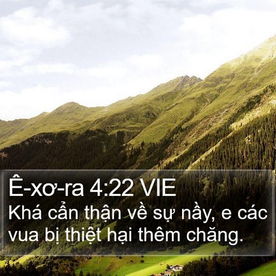 Ê-xơ-ra 4:22 VIE Bible Verse Image