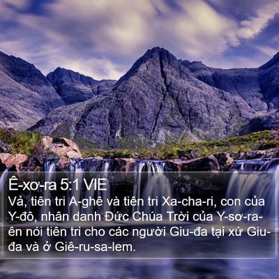 Ê-xơ-ra 5:1 VIE Bible Verse Image