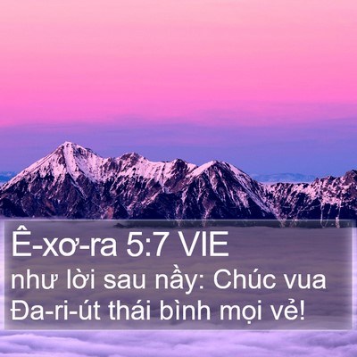 Ê-xơ-ra 5:7 VIE Bible Verse Image