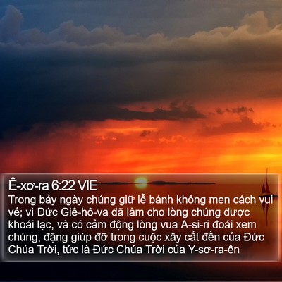 Ê-xơ-ra 6:22 VIE Bible Verse Image