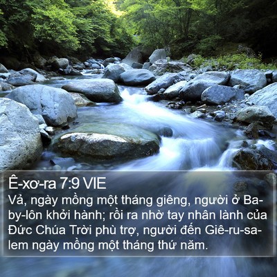 Ê-xơ-ra 7:9 VIE Bible Verse Image