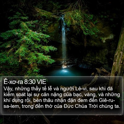 Ê-xơ-ra 8:30 VIE Bible Verse Image