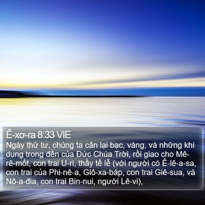 Ê-xơ-ra 8:33 VIE Bible Verse Image