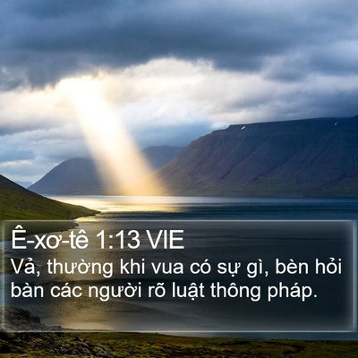 Ê-xơ-tê 1:13 VIE Bible Verse Image