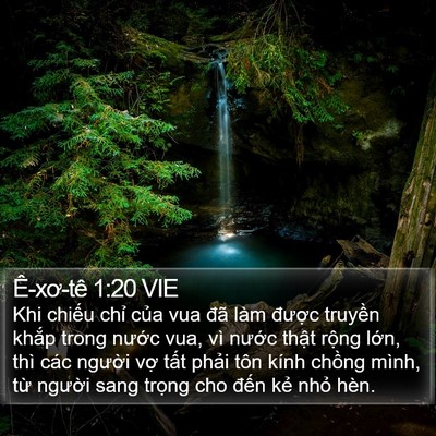 Ê-xơ-tê 1:20 VIE Bible Verse Image