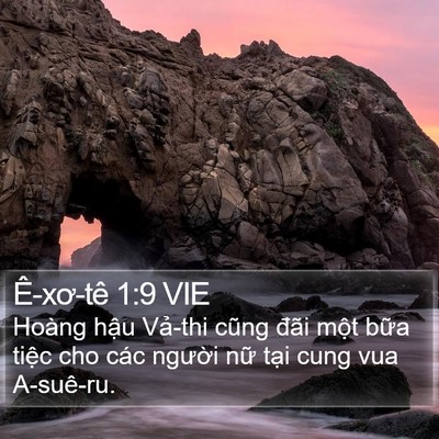 Ê-xơ-tê 1:9 VIE Bible Verse Image