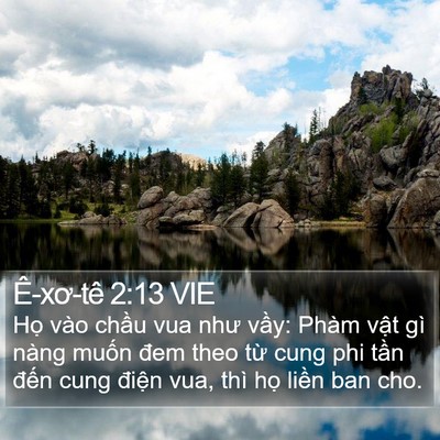 Ê-xơ-tê 2:13 VIE Bible Verse Image