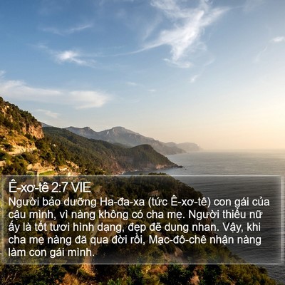 Ê-xơ-tê 2:7 VIE Bible Verse Image