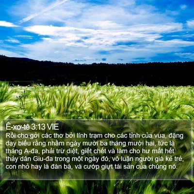 Ê-xơ-tê 3:13 VIE Bible Verse Image