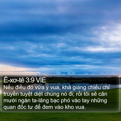 Ê-xơ-tê 3:9 VIE Bible Verse Image