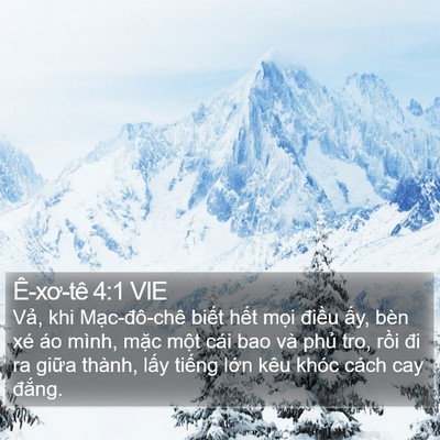 Ê-xơ-tê 4:1 VIE Bible Verse Image