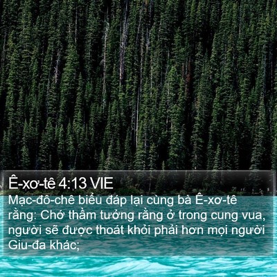 Ê-xơ-tê 4:13 VIE Bible Verse Image