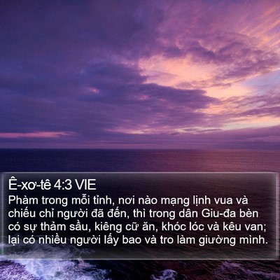 Ê-xơ-tê 4:3 VIE Bible Verse Image