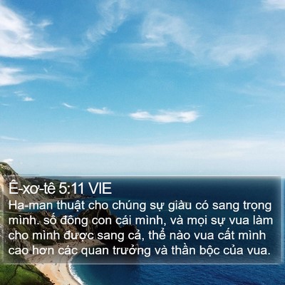 Ê-xơ-tê 5:11 VIE Bible Verse Image
