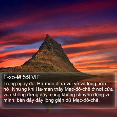 Ê-xơ-tê 5:9 VIE Bible Verse Image