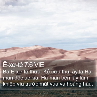 Ê-xơ-tê 7:6 VIE Bible Verse Image