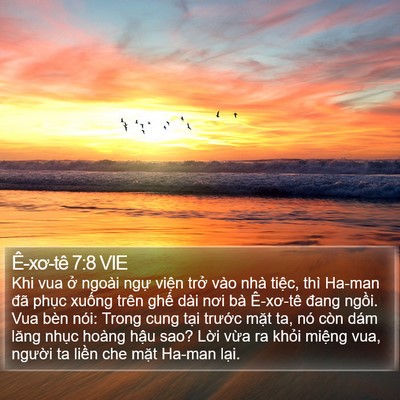 Ê-xơ-tê 7:8 VIE Bible Verse Image