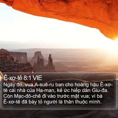 Ê-xơ-tê 8:1 VIE Bible Verse Image