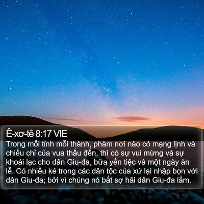 Ê-xơ-tê 8:17 VIE Bible Verse Image