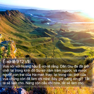Ê-xơ-tê 9:12 VIE Bible Verse Image