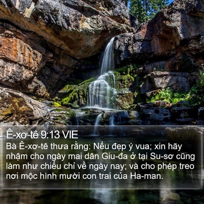 Ê-xơ-tê 9:13 VIE Bible Verse Image