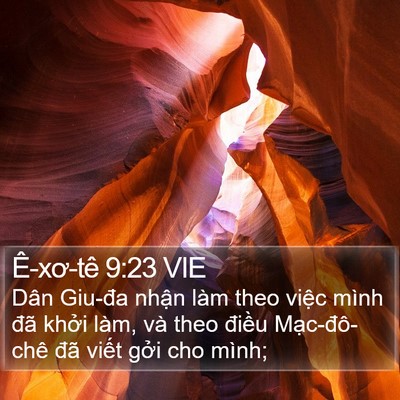 Ê-xơ-tê 9:23 VIE Bible Verse Image