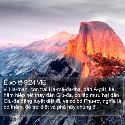 Ê-xơ-tê 9:24 VIE Bible Verse Image