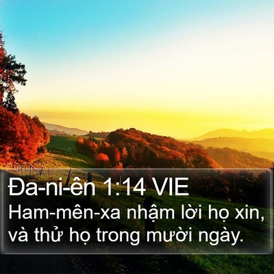 Ða-ni-ên 1:14 VIE Bible Verse Image