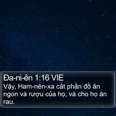 Ða-ni-ên 1:16 VIE Bible Verse Image