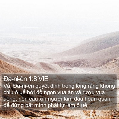 Ða-ni-ên 1:8 VIE Bible Verse Image