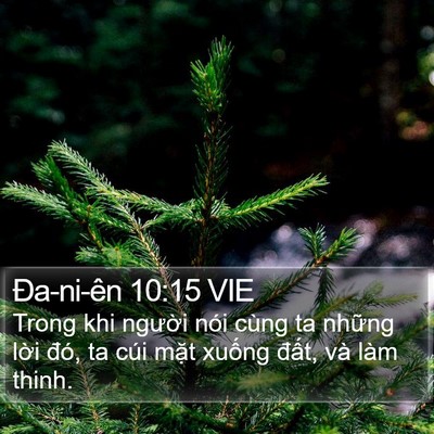 Ða-ni-ên 10:15 VIE Bible Verse Image