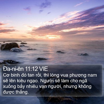 Ða-ni-ên 11:12 VIE Bible Verse Image