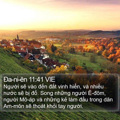 Ða-ni-ên 11:41 VIE Bible Verse Image