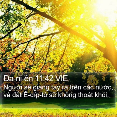 Ða-ni-ên 11:42 VIE Bible Verse Image