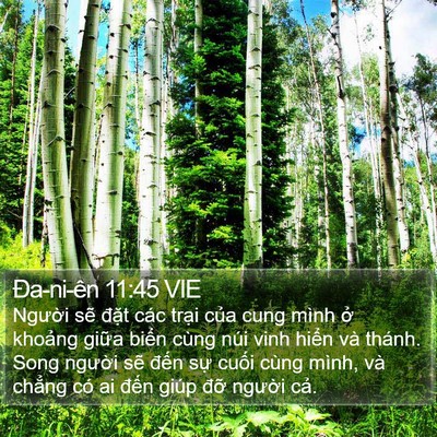 Ða-ni-ên 11:45 VIE Bible Verse Image