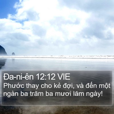 Ða-ni-ên 12:12 VIE Bible Verse Image