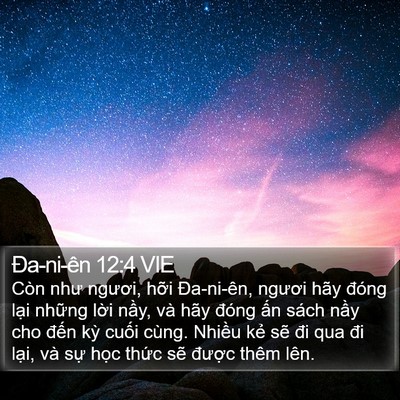 Ða-ni-ên 12:4 VIE Bible Verse Image