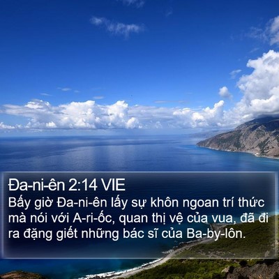 Ða-ni-ên 2:14 VIE Bible Verse Image