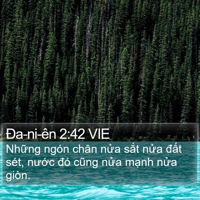 Ða-ni-ên 2:42 VIE Bible Verse Image