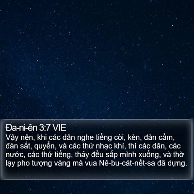 Ða-ni-ên 3:7 VIE Bible Verse Image