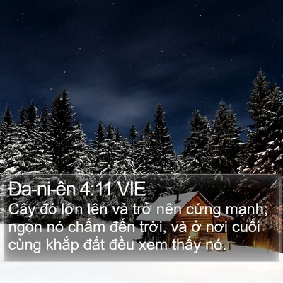 Ða-ni-ên 4:11 VIE Bible Verse Image