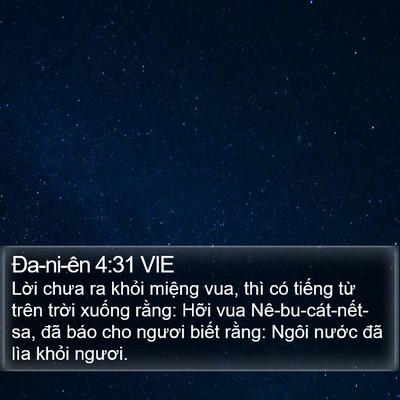 Ða-ni-ên 4:31 VIE Bible Verse Image