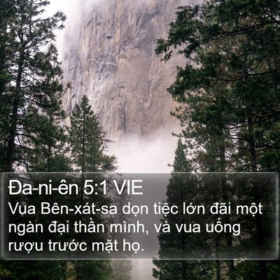 Ða-ni-ên 5:1 VIE Bible Verse Image