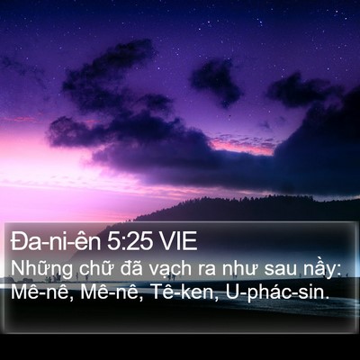 Ða-ni-ên 5:25 VIE Bible Verse Image