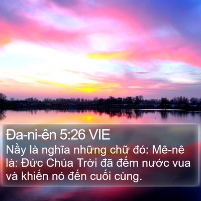Ða-ni-ên 5:26 VIE Bible Verse Image