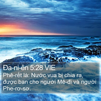 Ða-ni-ên 5:28 VIE Bible Verse Image