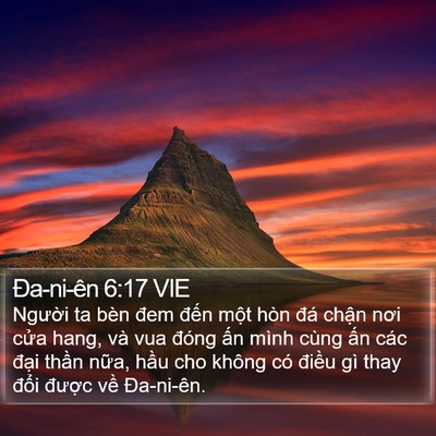 Ða-ni-ên 6:17 VIE Bible Verse Image