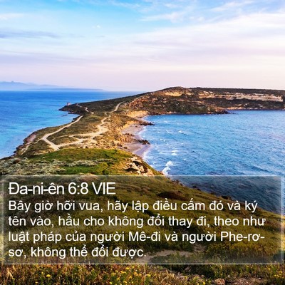 Ða-ni-ên 6:8 VIE Bible Verse Image